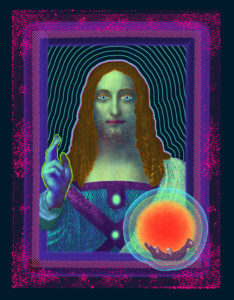 After Salvator Mundi by Leonardo DaVinci